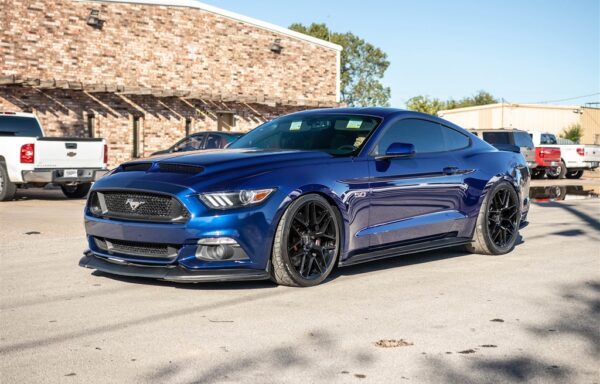 2016 FORD MUSTANG GT 5.0 COUPE BLUE MANUAL LEATHER RTR WHEELS